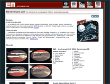 Tablet Screenshot of electromusic.com